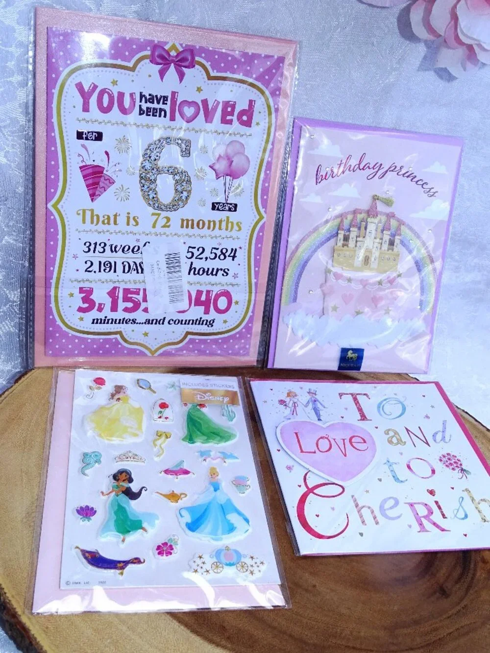 Birthday Cards Wrapped in Cellophane High Quality